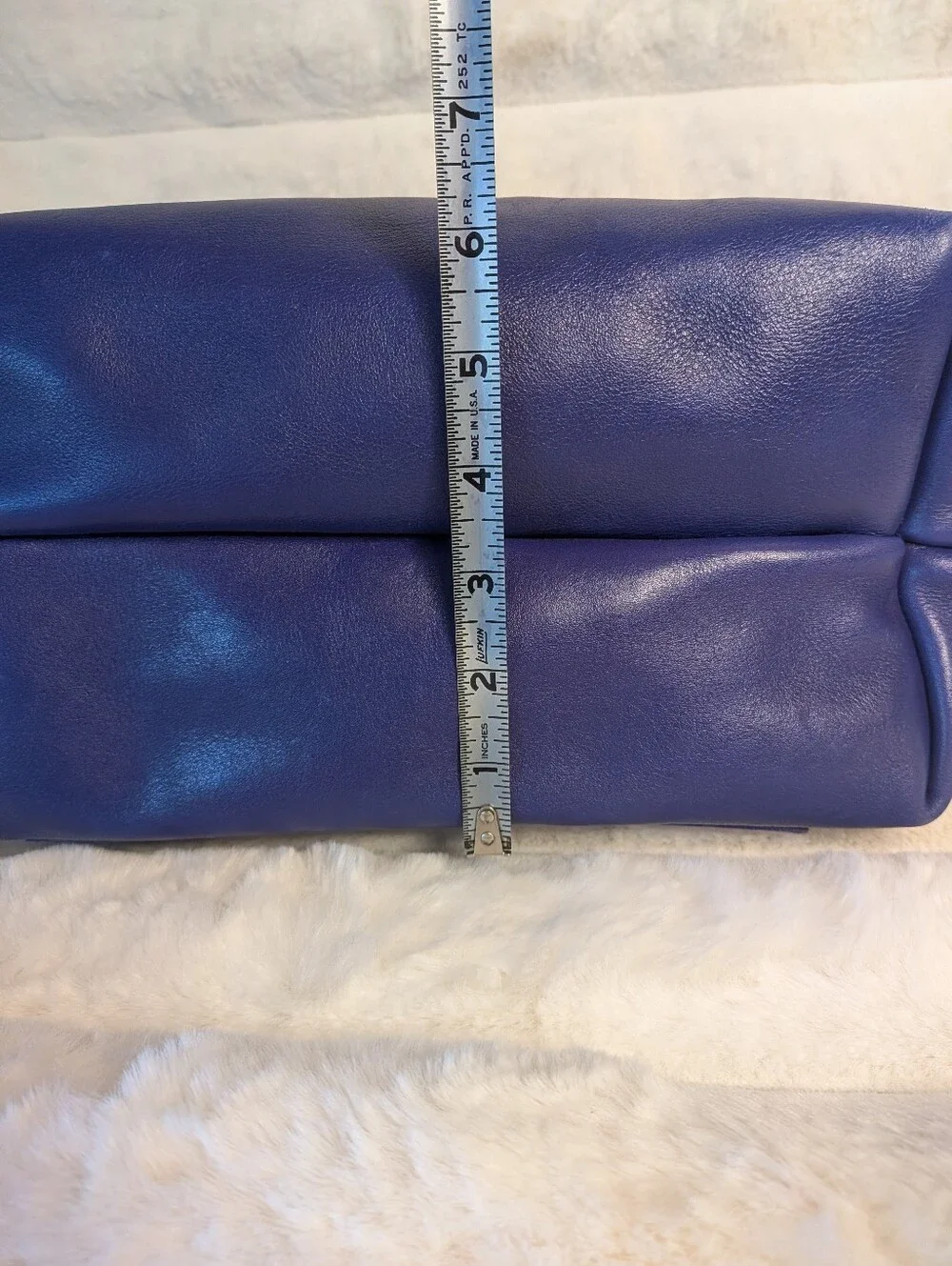 Portland Leather Goods Large Cobalt Blue Zipper Tote Bag